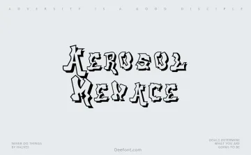 Aerosol Menace Font