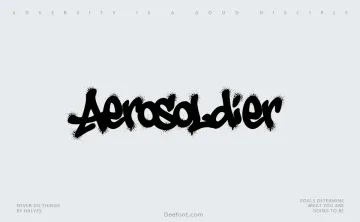 Aerosoldier Font