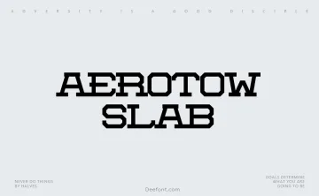 Aerotow Slab Font