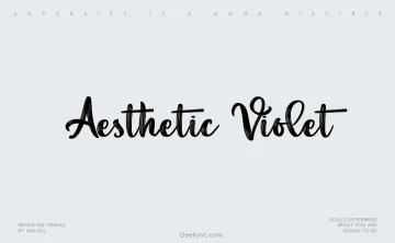 Aesthetic Violet Font