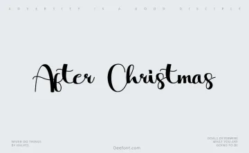 After Christmas Font