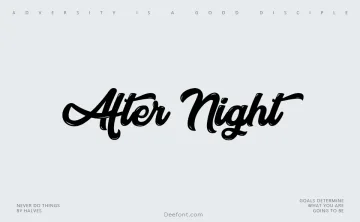 After Night Font