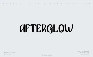 Afterglow Typeface