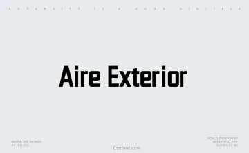 Aire Exterior Font