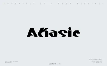 Akasic Font
