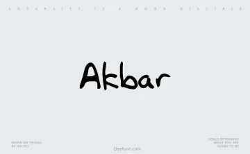 Akbar Font