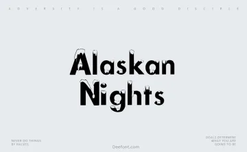 Alaskan Nights Font