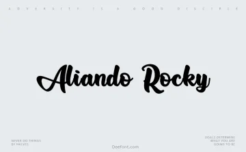 Aliando Rocky Font