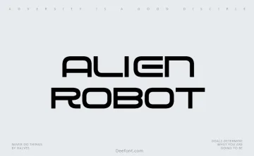 Alien Robot Font