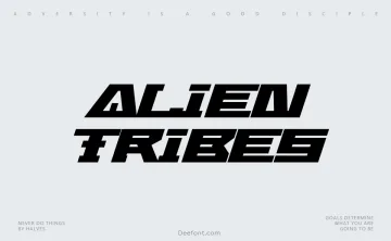 Alien Tribes Font