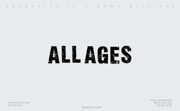 All Ages Font