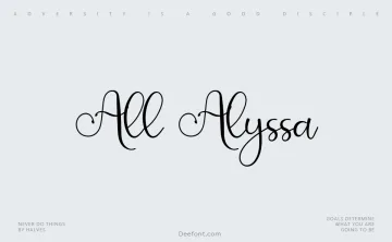 All Alyssa Font