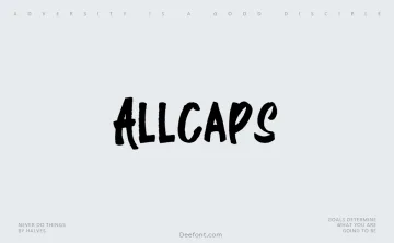 AllCaps Font