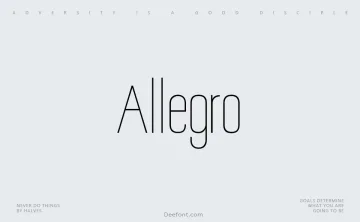 Allegro Font