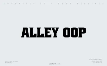 Alley Oop Font