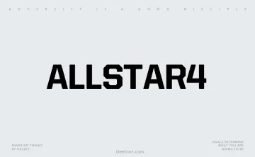 Allstar4 Font