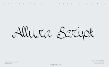 Allura Script Font