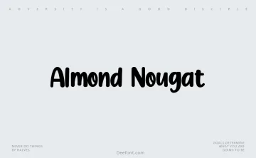 Almond Nougat Font