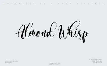 Almond Whisp Font
