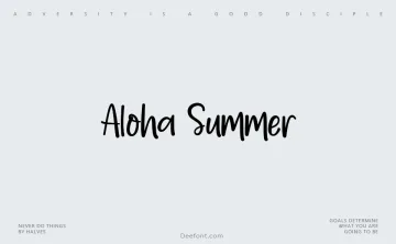 Aloha Summer Font