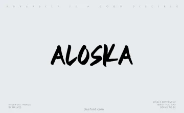 Aloska Font
