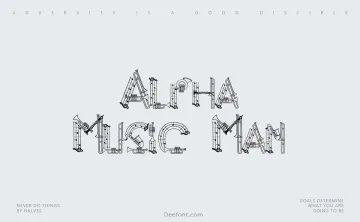 Alpha Music Man Font