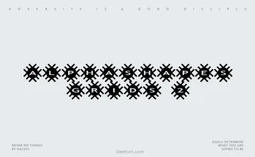 AlphaShapes grids 2 Font