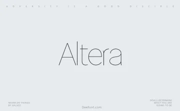 Altera Font