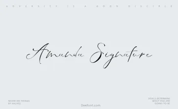 Amanda Signature Font