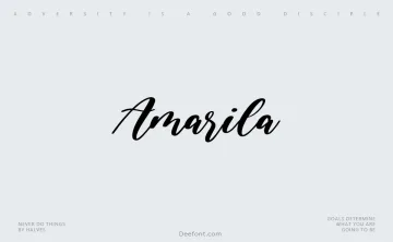 Amarila Font