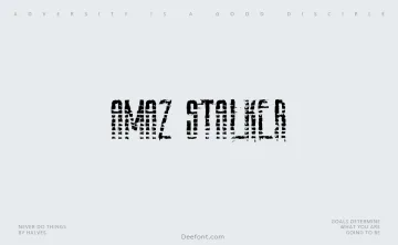 Amaz Stalker Font