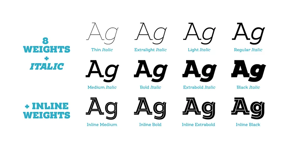 Amazing Slab Font Family