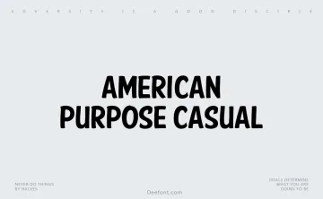 American Purpose Casual Font