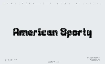 American Sporty Font