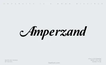 Amperzand Font