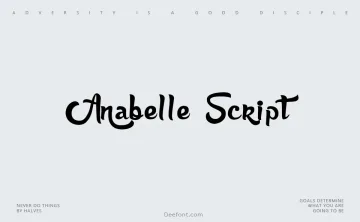 Anabelle Script Font
