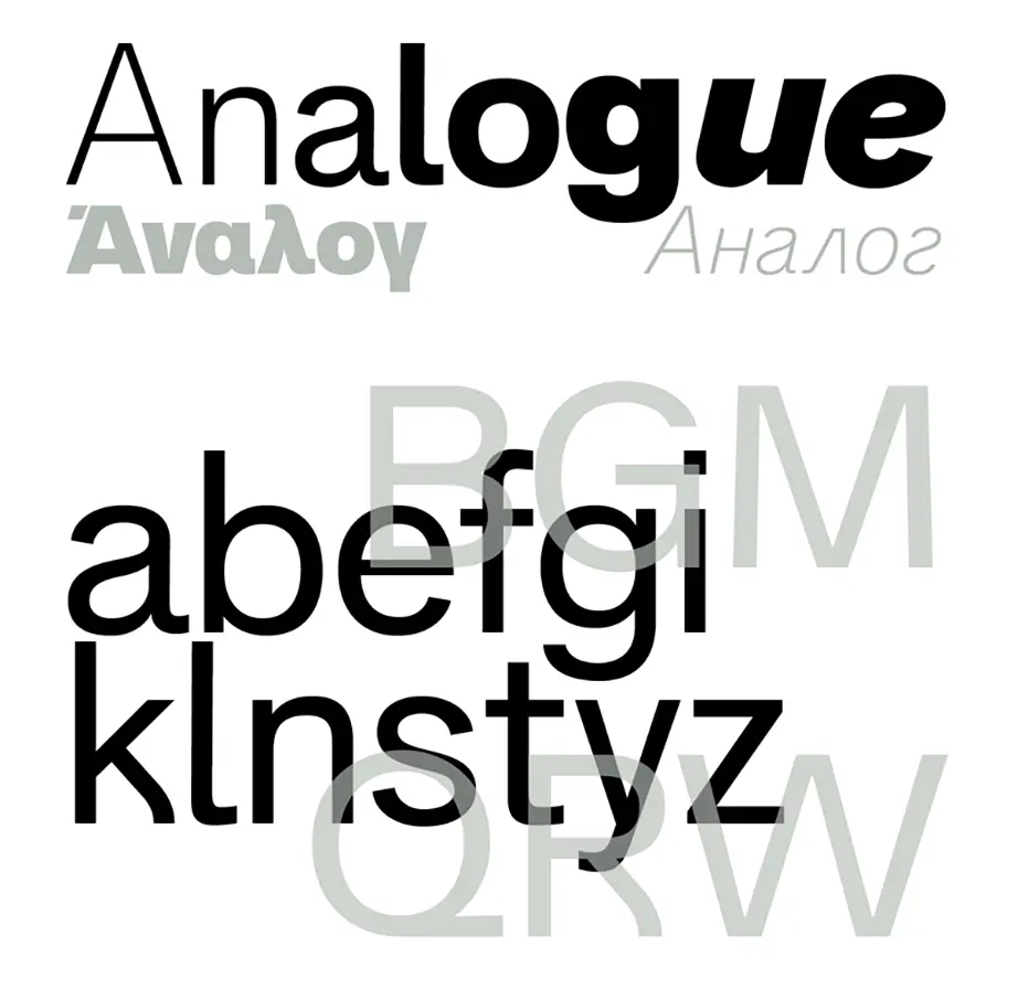 Analogue Font Family