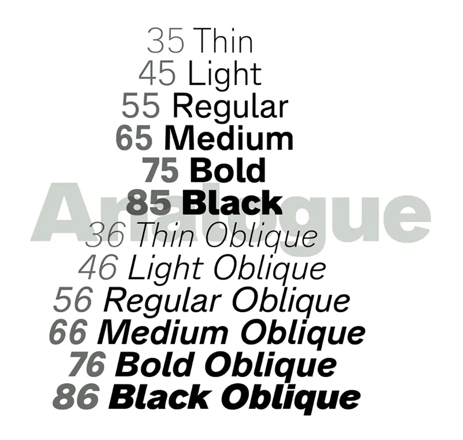 Analogue Font Family