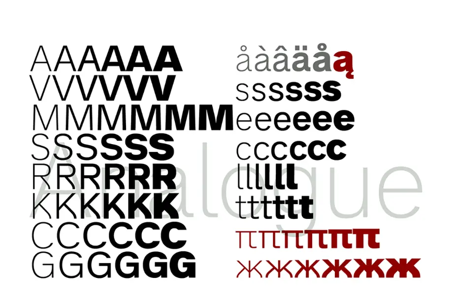 Analogue Font Family