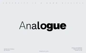 Analogue Font Family