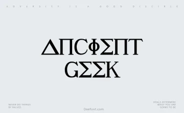 Ancient Geek Font
