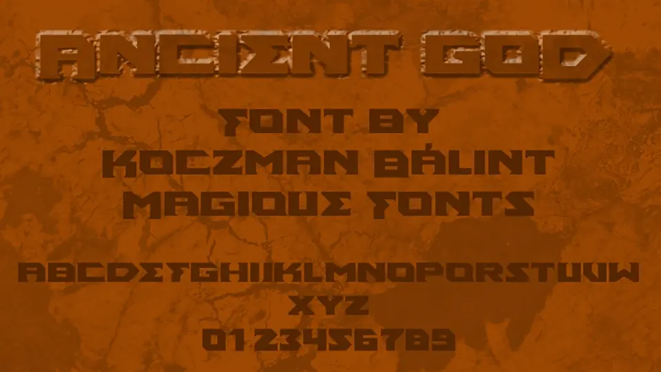Ancient God Font