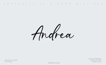 Andrea Typeface