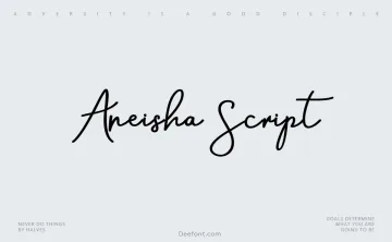Aneisha Script Font