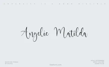 Angelic Matilda Font