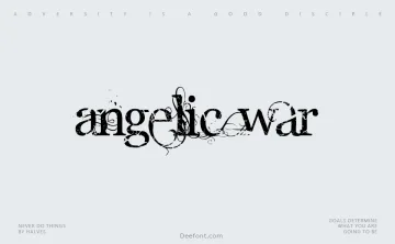 Angelic War Font