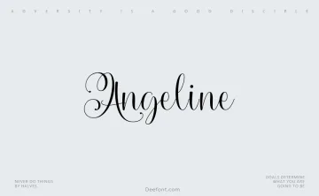 Angeline Typeface