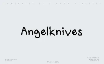 Angelknives Font