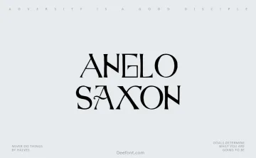 Anglo-Saxon Font