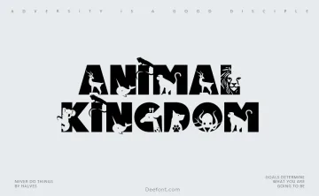 Animal Kingdom Font